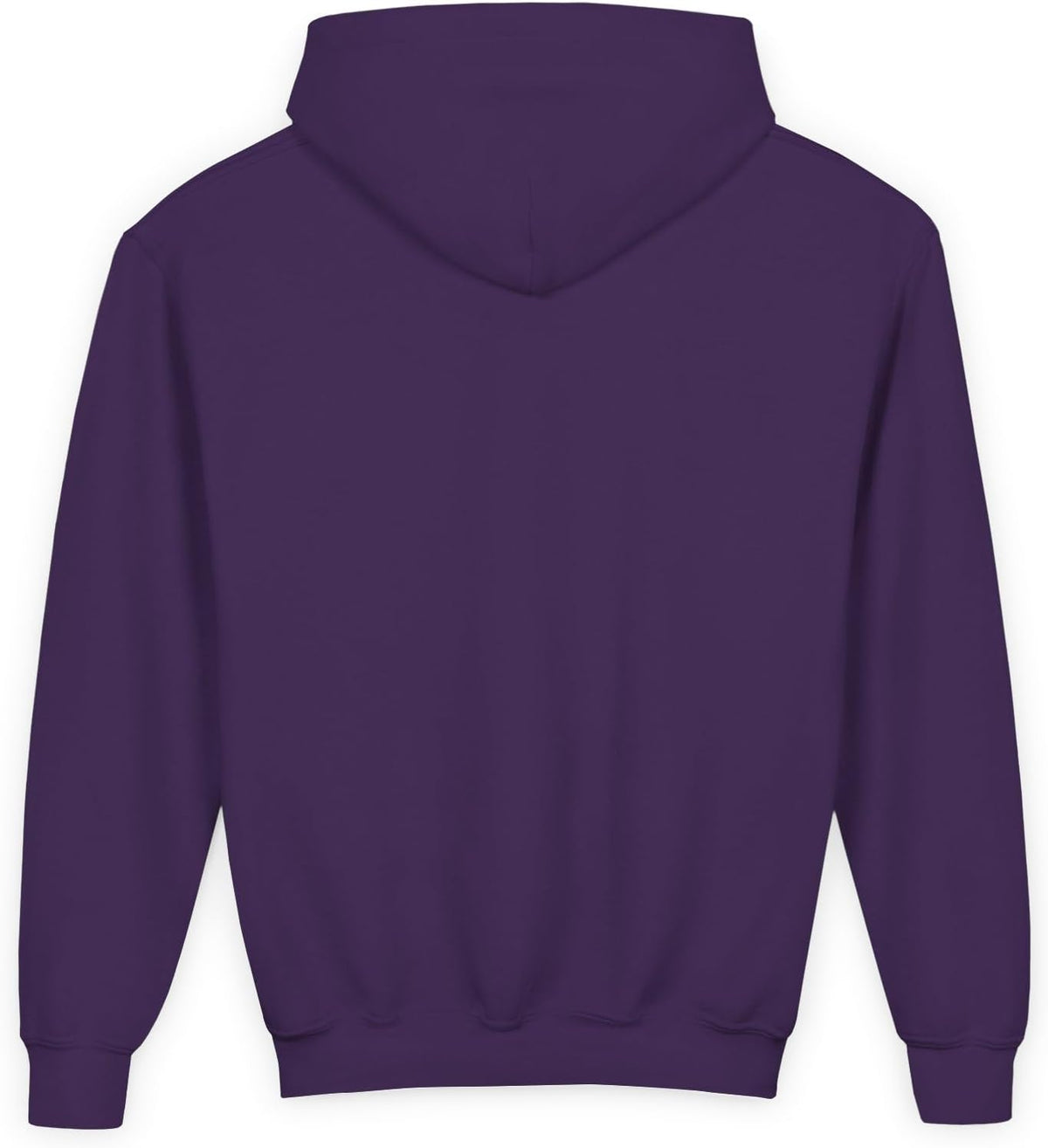 You Are Loved Youth Hoodie in Purple, back view | Color: Purple