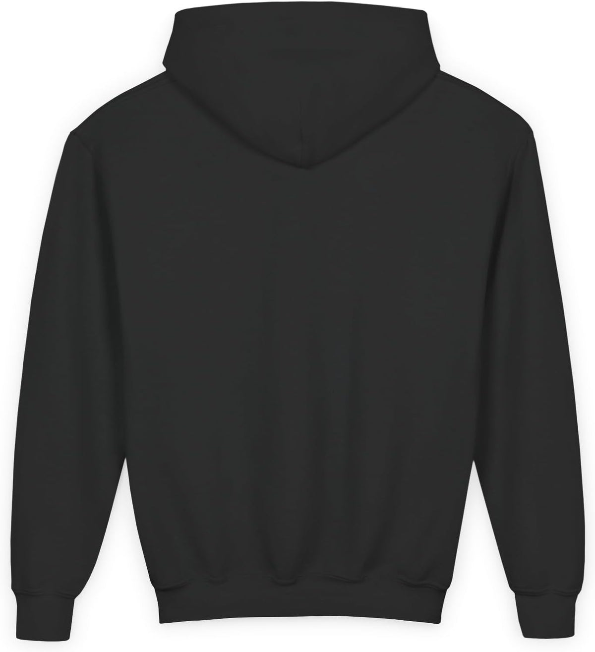 You Are Loved Youth Hoodie in Black, back view | Color: Black